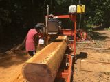 Milling some Kwila timber.